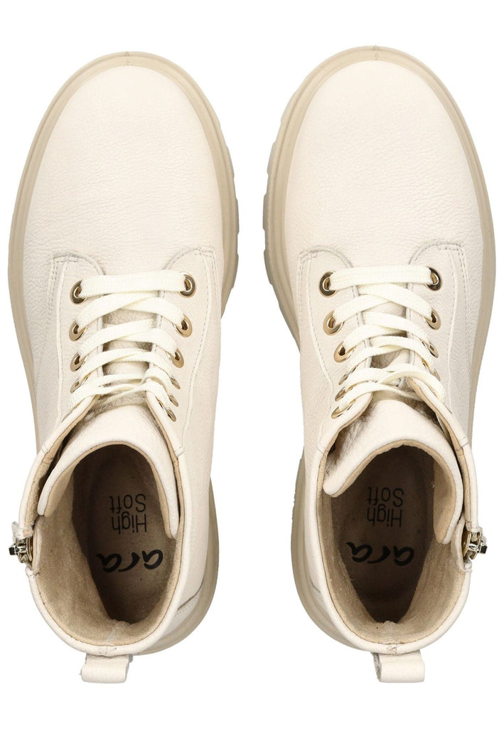 ara Stiefelette Glattleder Cream Warmfutter