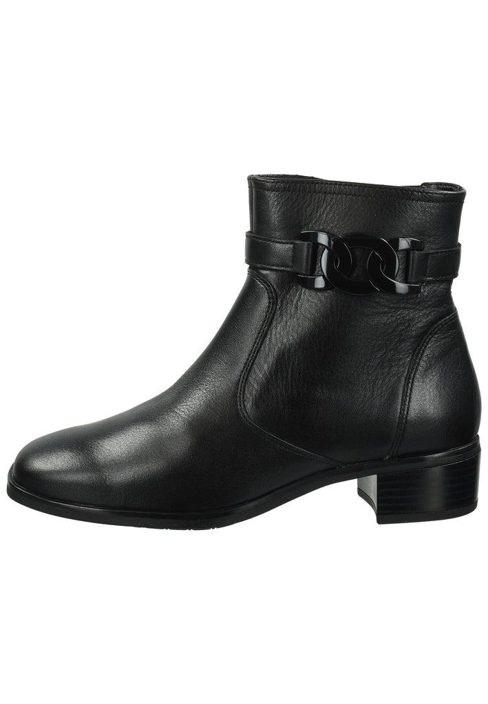 ara Stiefelette Glattleder Schwarz Warmfutter