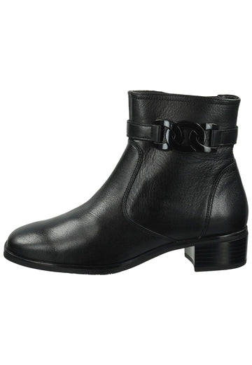 ara Stiefelette Glattleder Schwarz Warmfutter
