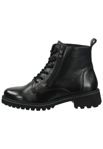 ara Stiefelette Glattleder Schwarz Warmfutter