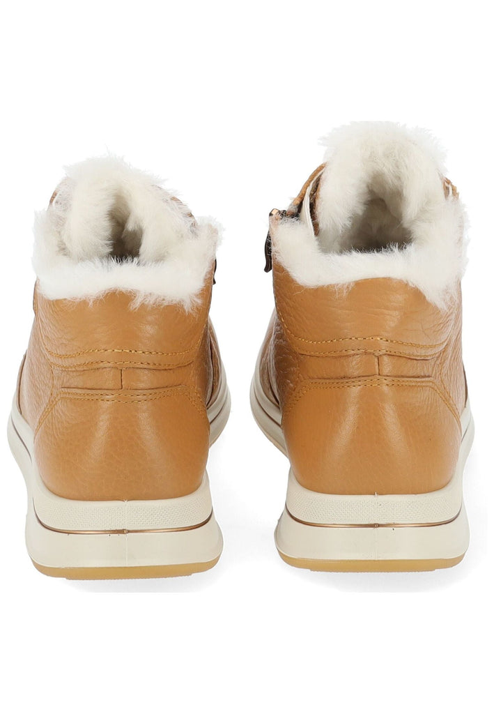 ara Stiefelette Leder Caramel Warmfutter