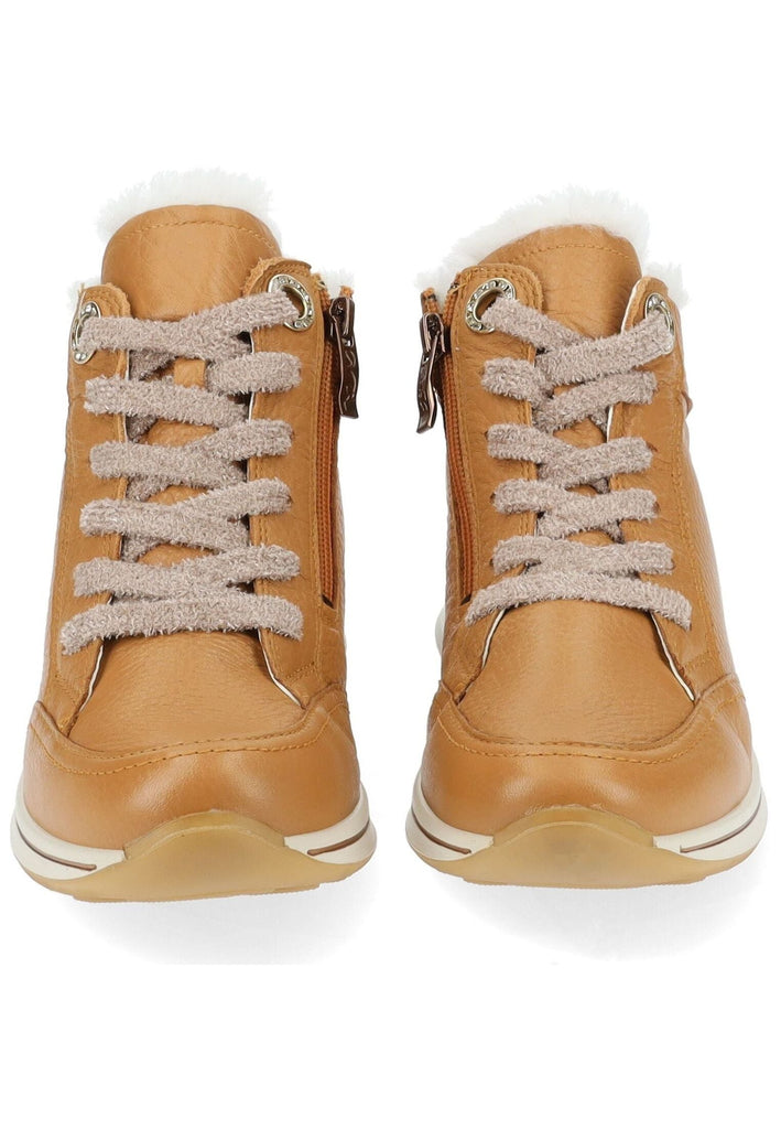 ara Stiefelette Leder Caramel Warmfutter