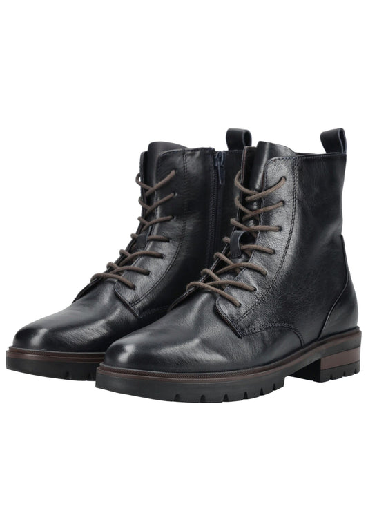 ara Stiefelette Leder Dunkelblau