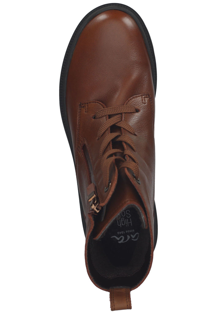 ara Stiefelette Leder Nuss
