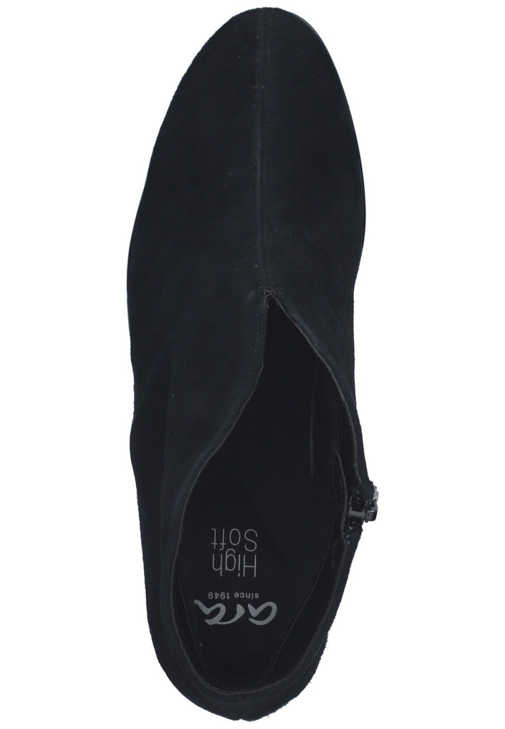 ara Stiefelette Leder Schwarz