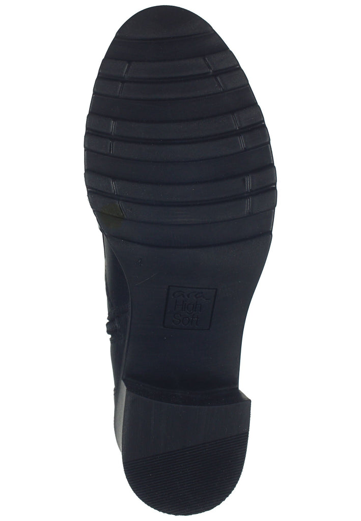 ara Stiefelette Leder Schwarz