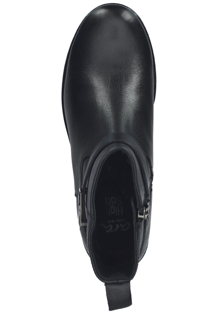 ara Stiefelette Leder Schwarz