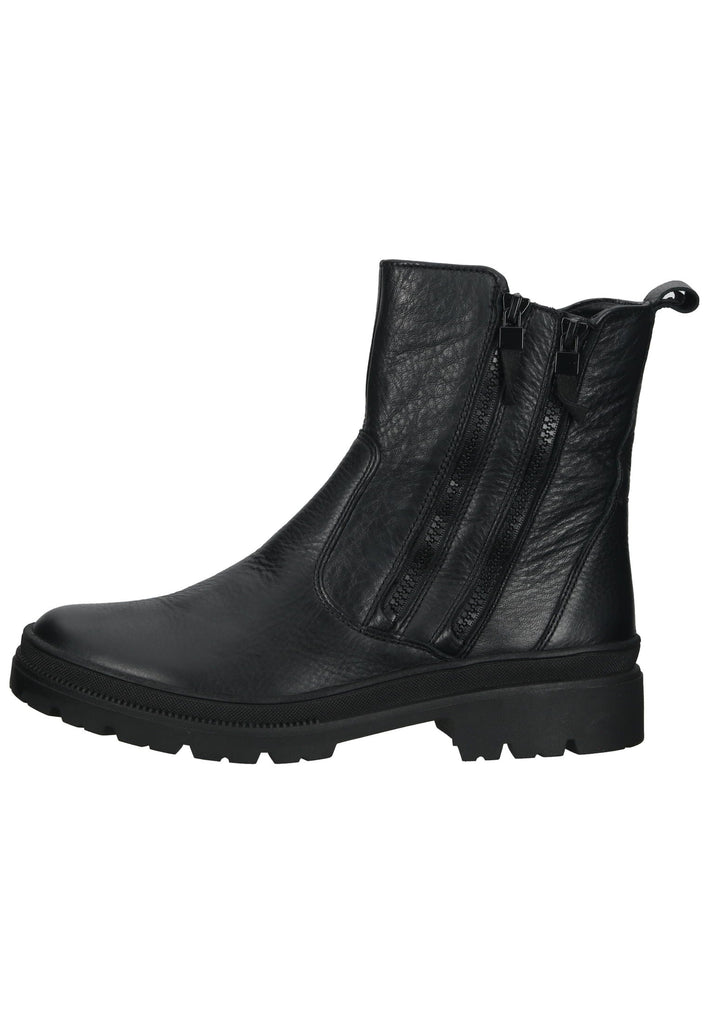 ara Stiefelette Leder Schwarz