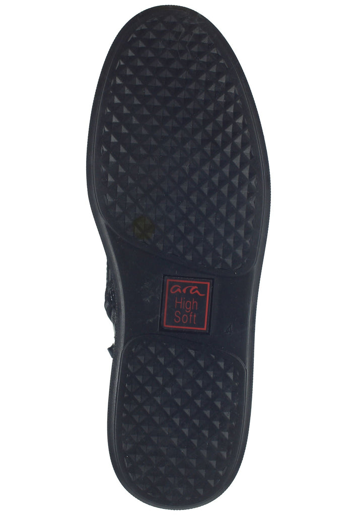 ara Stiefelette Leder Schwarz