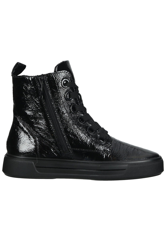 ara Stiefelette Leder Schwarz