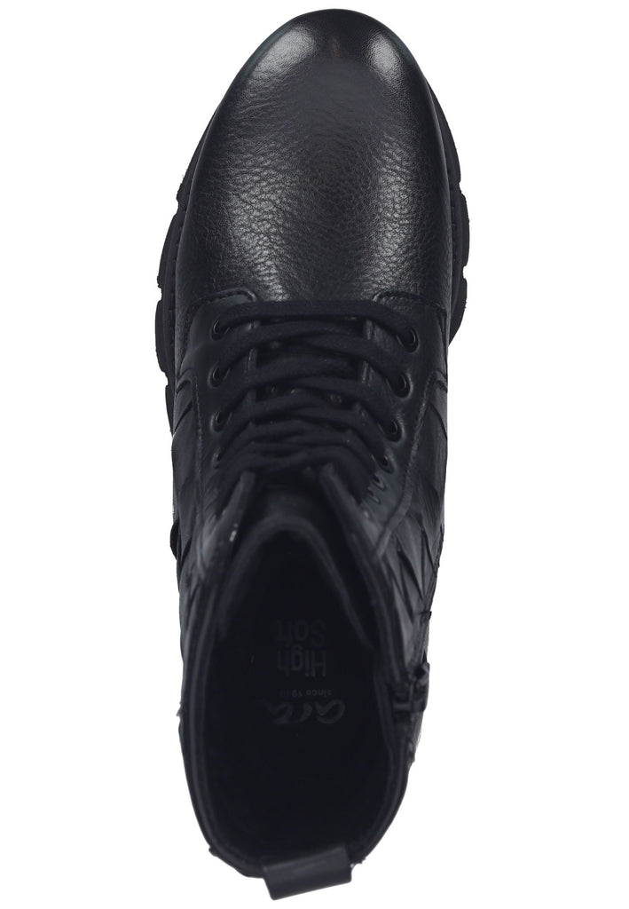 ara Stiefelette Leder Schwarz