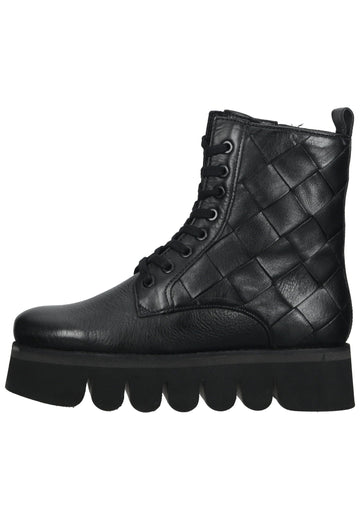 ara Stiefelette Leder Schwarz
