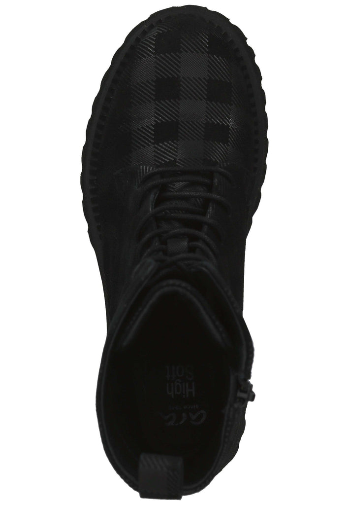 ara Stiefelette Leder Schwarz
