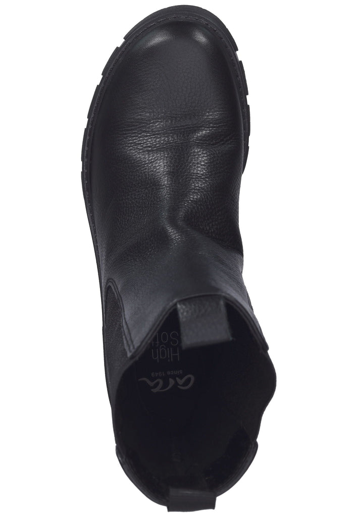 ara Stiefelette Leder Schwarz