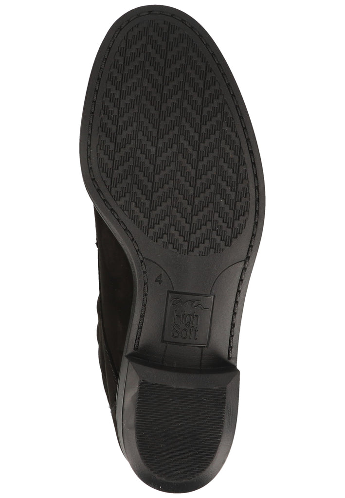 ara Stiefelette Leder Schwarz