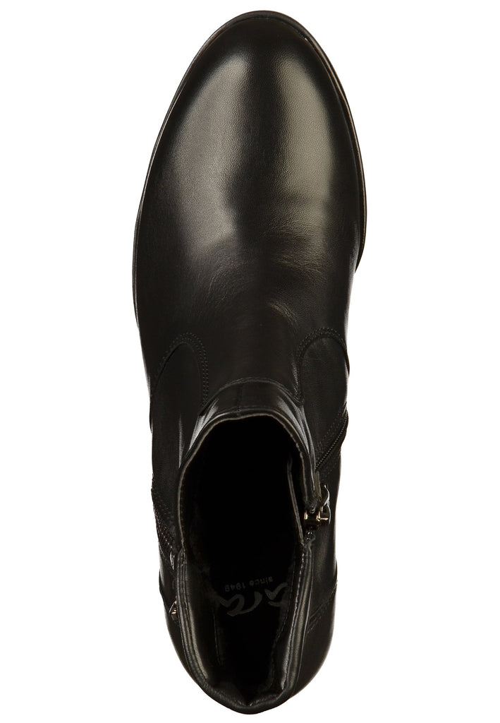 ara Stiefelette Leder Schwarz