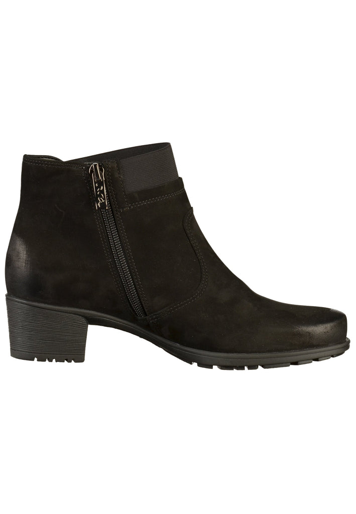 ara Stiefelette Leder Schwarz