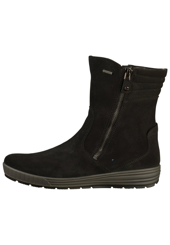 ara Stiefelette Leder Schwarz