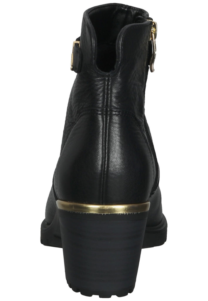 ara Stiefelette Leder Schwarz/Gold