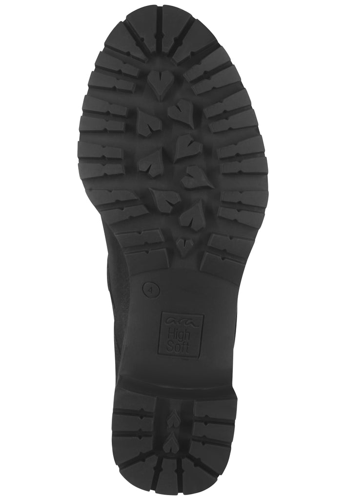 ara Stiefelette Leder Schwarz Warmfutter
