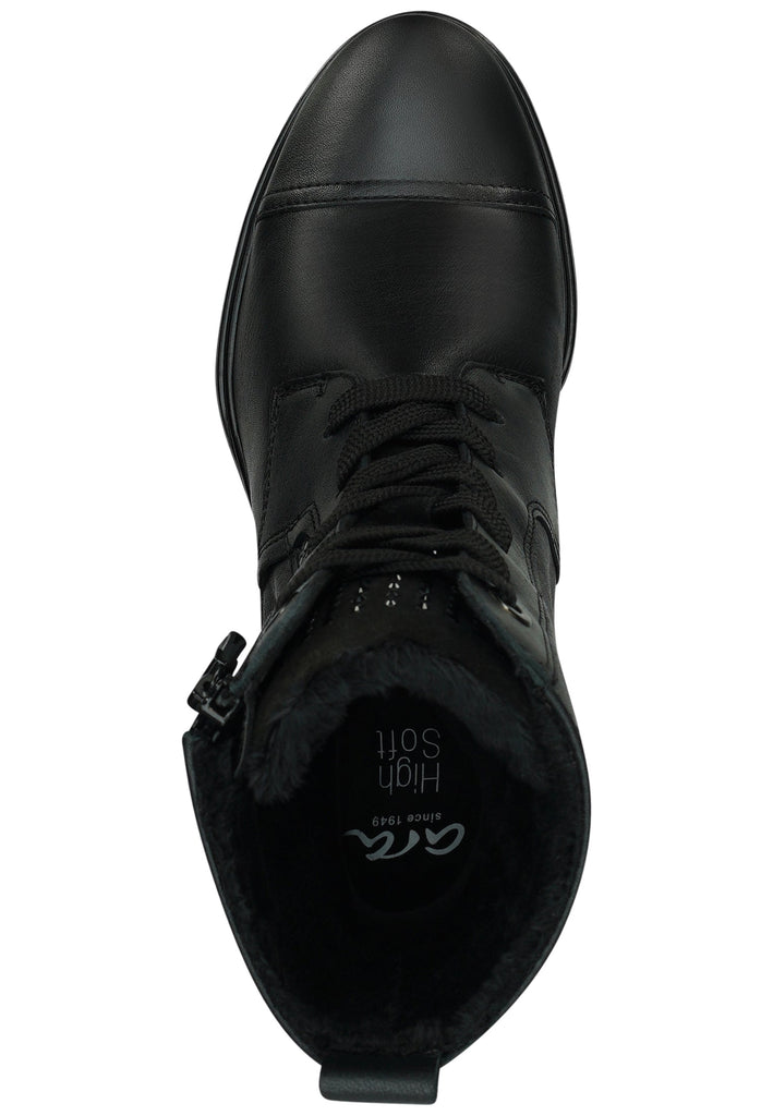 ara Stiefelette Leder Schwarz Warmfutter