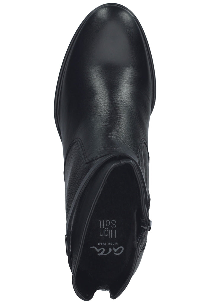 ara Stiefelette Leder Schwarz Warmfutter