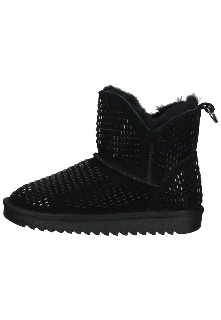 ara Stiefelette Leder Schwarz Warmfutter
