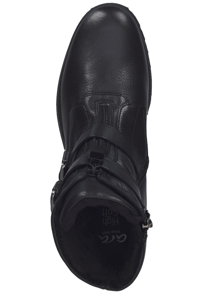 ara Stiefelette Leder Schwarz Warmfutter