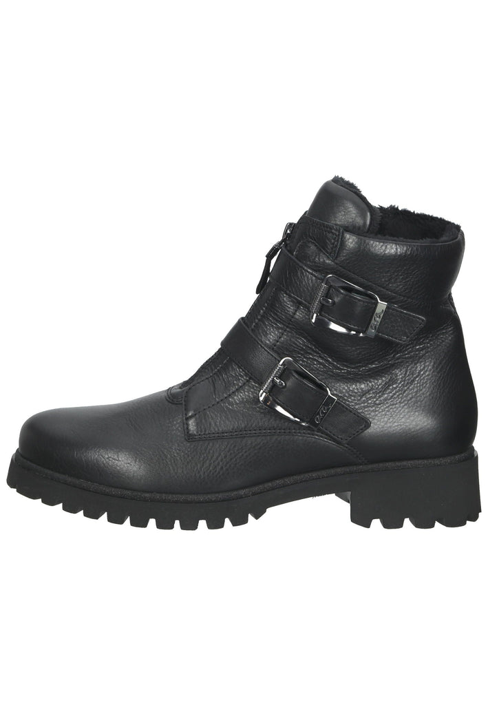 ara Stiefelette Leder Schwarz Warmfutter