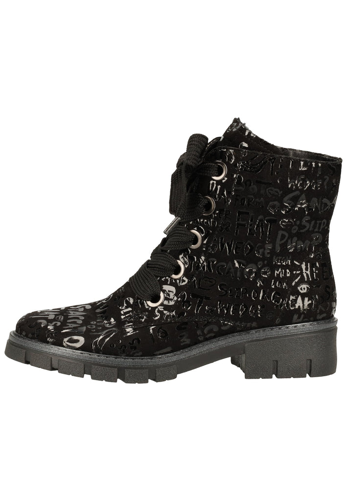 ara Stiefelette Leder Schwarz Warmfutter