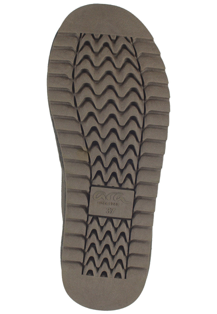 ara Stiefelette Leder Taupe Warmfutter