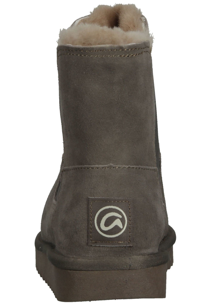 ara Stiefelette Leder Taupe Warmfutter