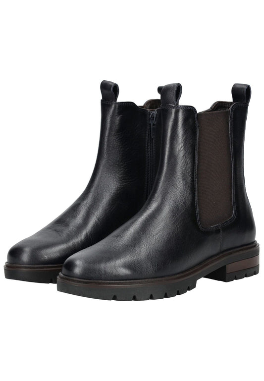 ara Stiefelette Leder/Textil Dunkelblau