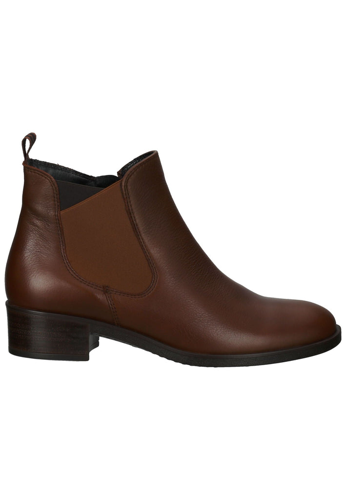 ara Stiefelette Leder/Textil Dunkelbraun