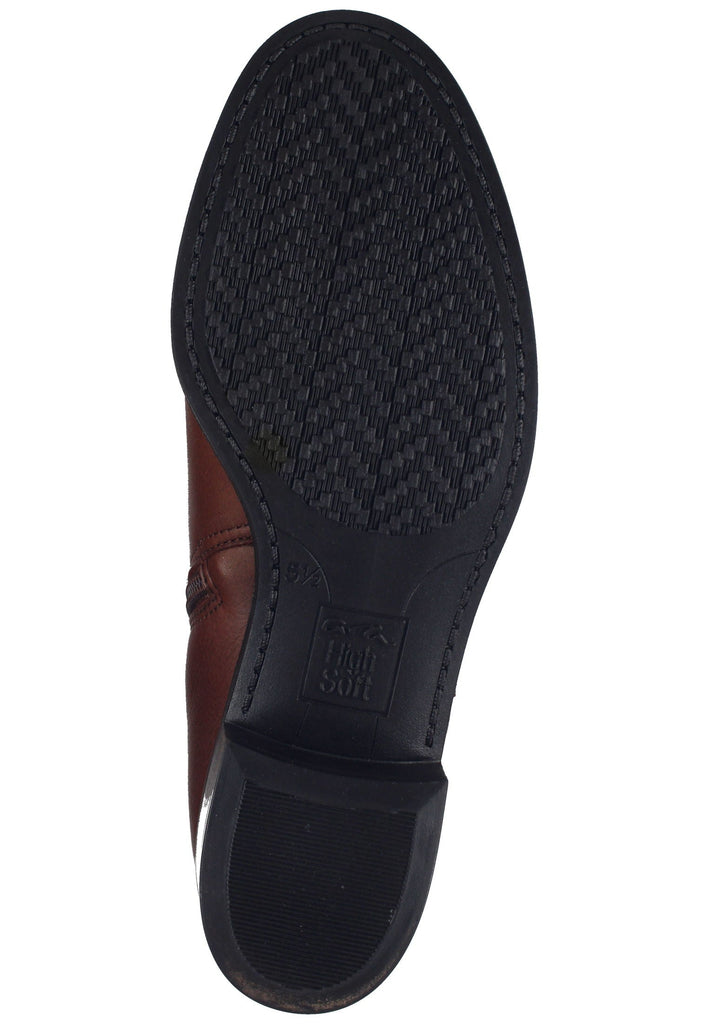 ara Stiefelette Leder/Textil Dunkelbraun