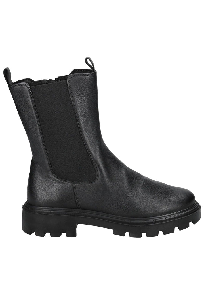 ara Stiefelette Leder/Textil Schwarz