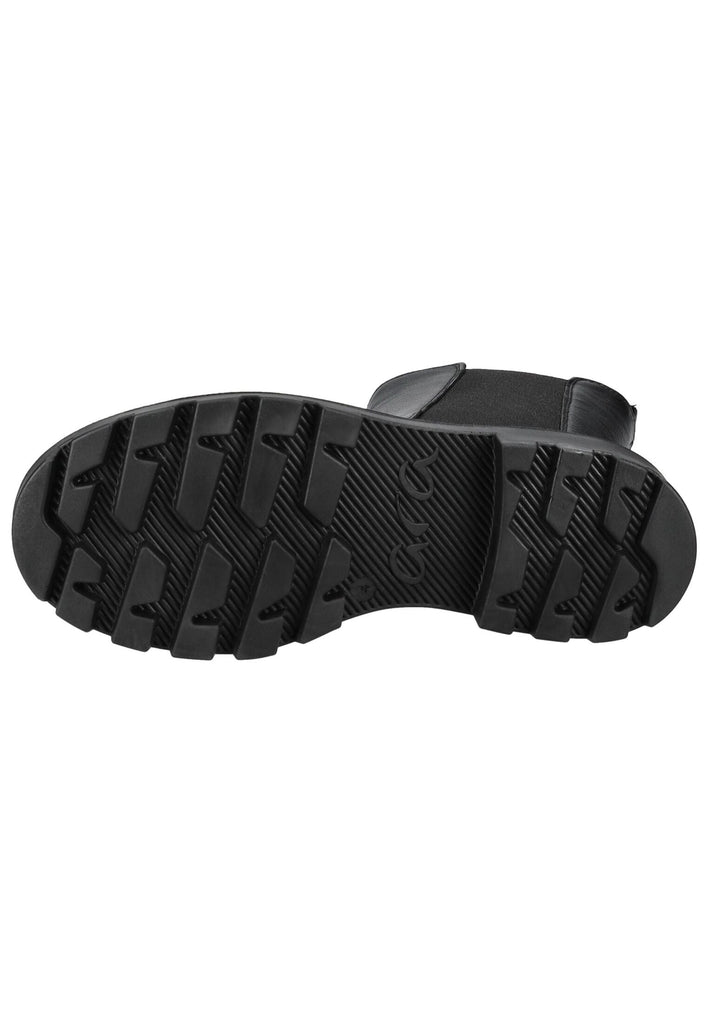 ara Stiefelette Leder/Textil Schwarz