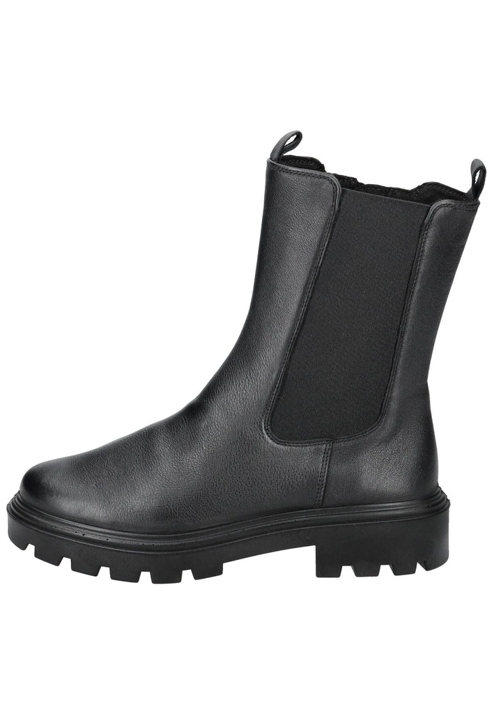 ara Stiefelette Leder/Textil Schwarz
