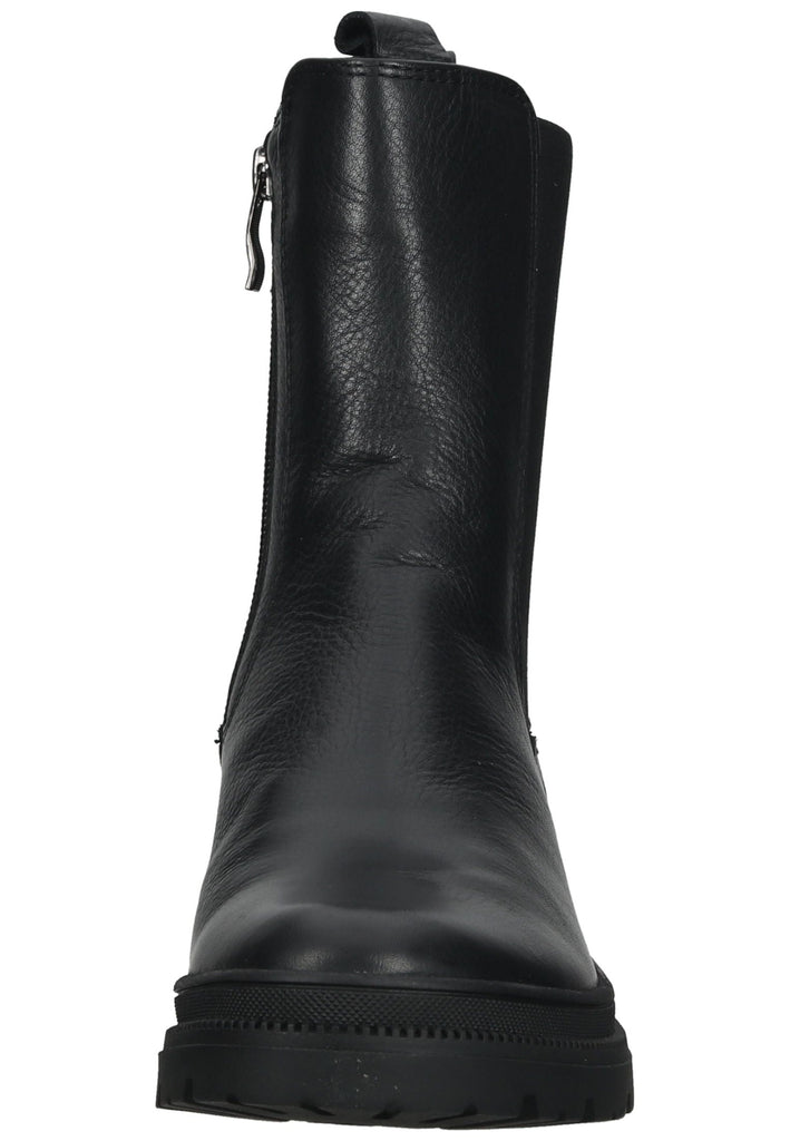 ara Stiefelette Leder/Textil Schwarz