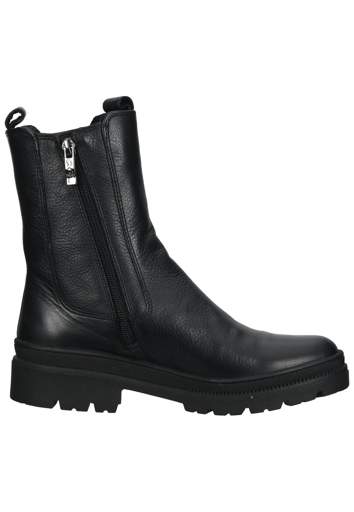 ara Stiefelette Leder/Textil Schwarz