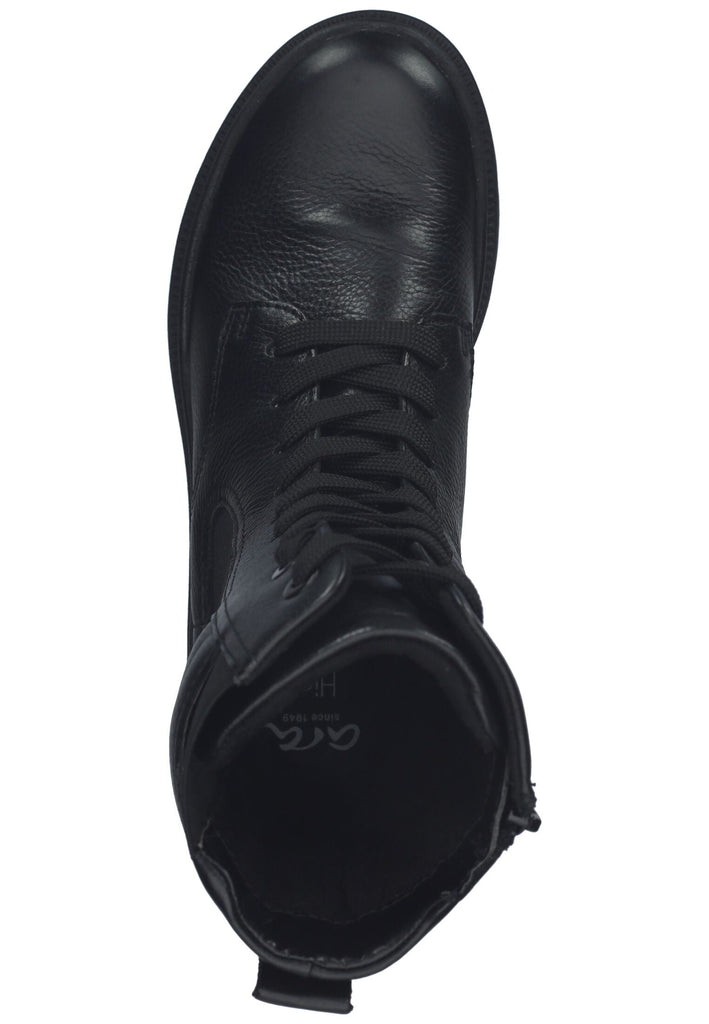 ara Stiefelette Leder/Textil Schwarz