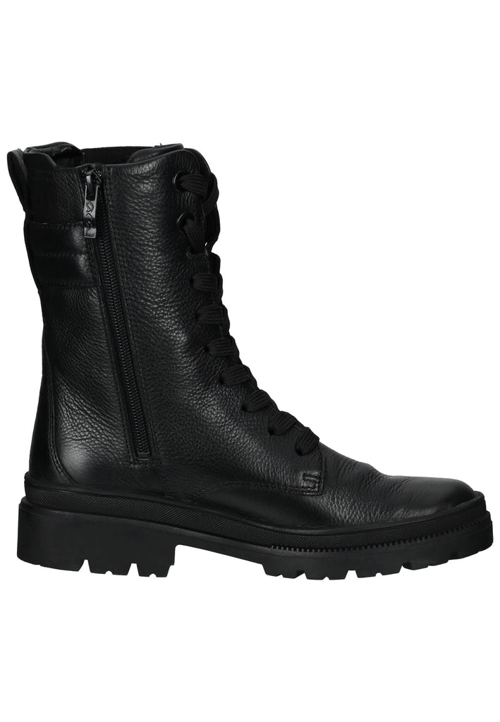 ara Stiefelette Leder/Textil Schwarz