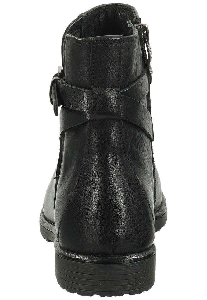 ara Stiefelette Leder/Textil Schwarz