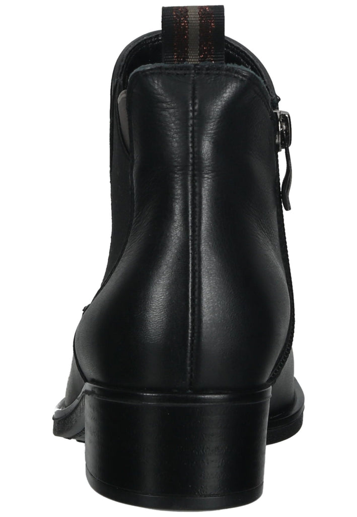 ara Stiefelette Leder/Textil Schwarz