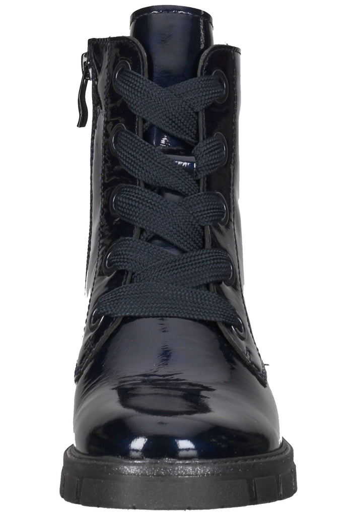 ara Stiefelette Lederimitat Blau Lack