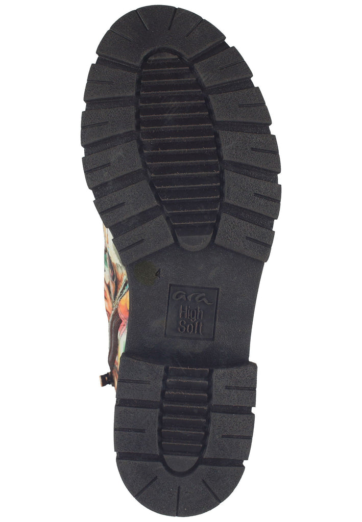ara Stiefelette Lederimitat Multicolor Warmfutter