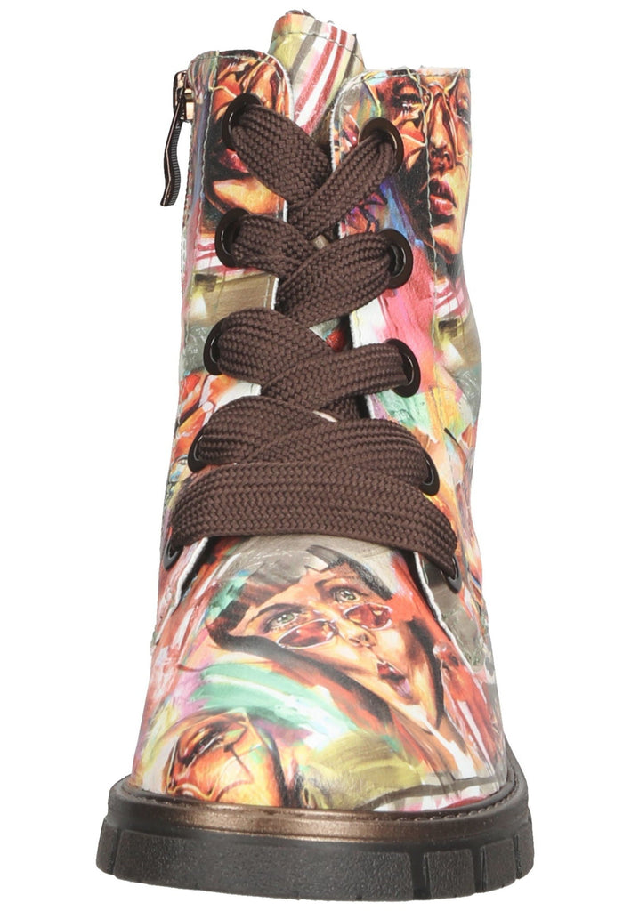 ara Stiefelette Lederimitat Multicolor Warmfutter