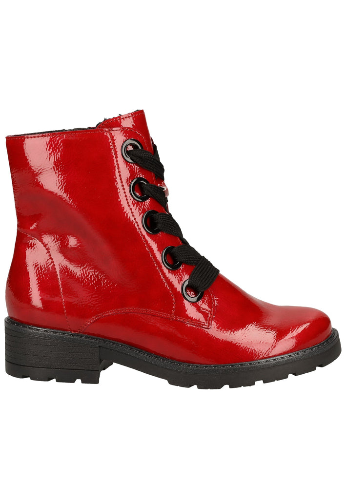 ara Stiefelette Lederimitat Rot
