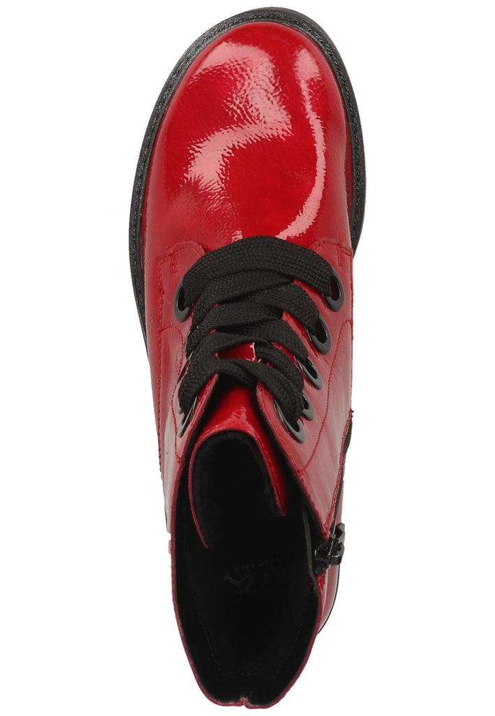 ara Stiefelette Lederimitat Rot