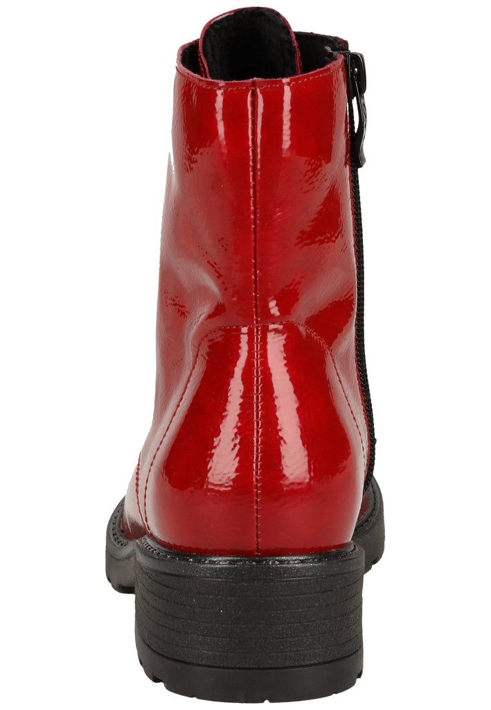 ara Stiefelette Lederimitat Rot